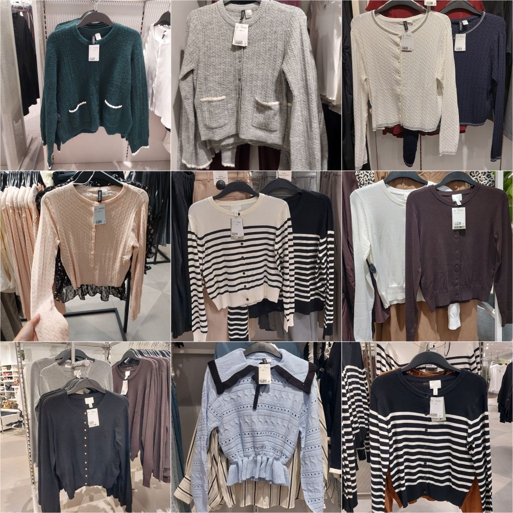 [SALE UP TO 70%] JASTIP SWEATER/ CARDIGAN/ BAJU RAJUT HALus / RAJUT KABEL WANITA H&M