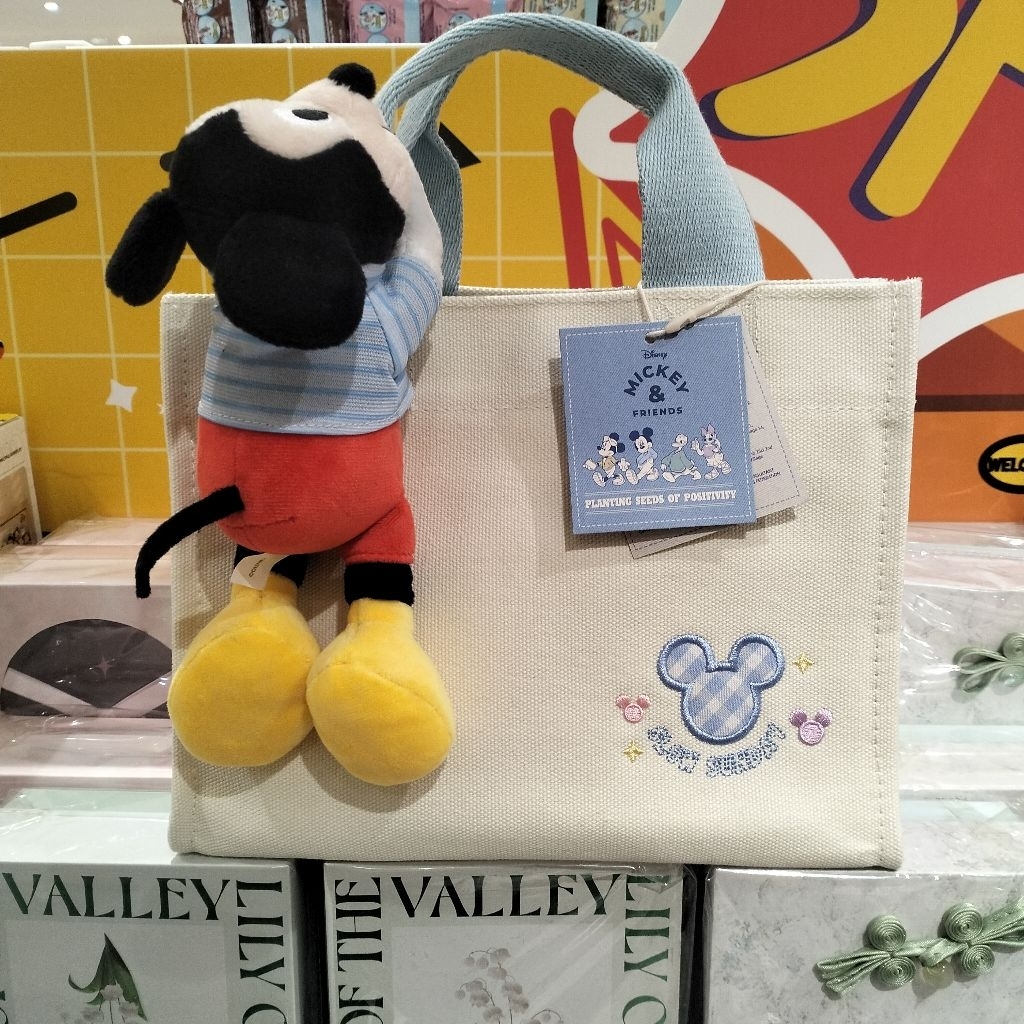 Oh Some x Disney Mickey Mouse Egradable Crossbody Plush Bag Tas Selempang