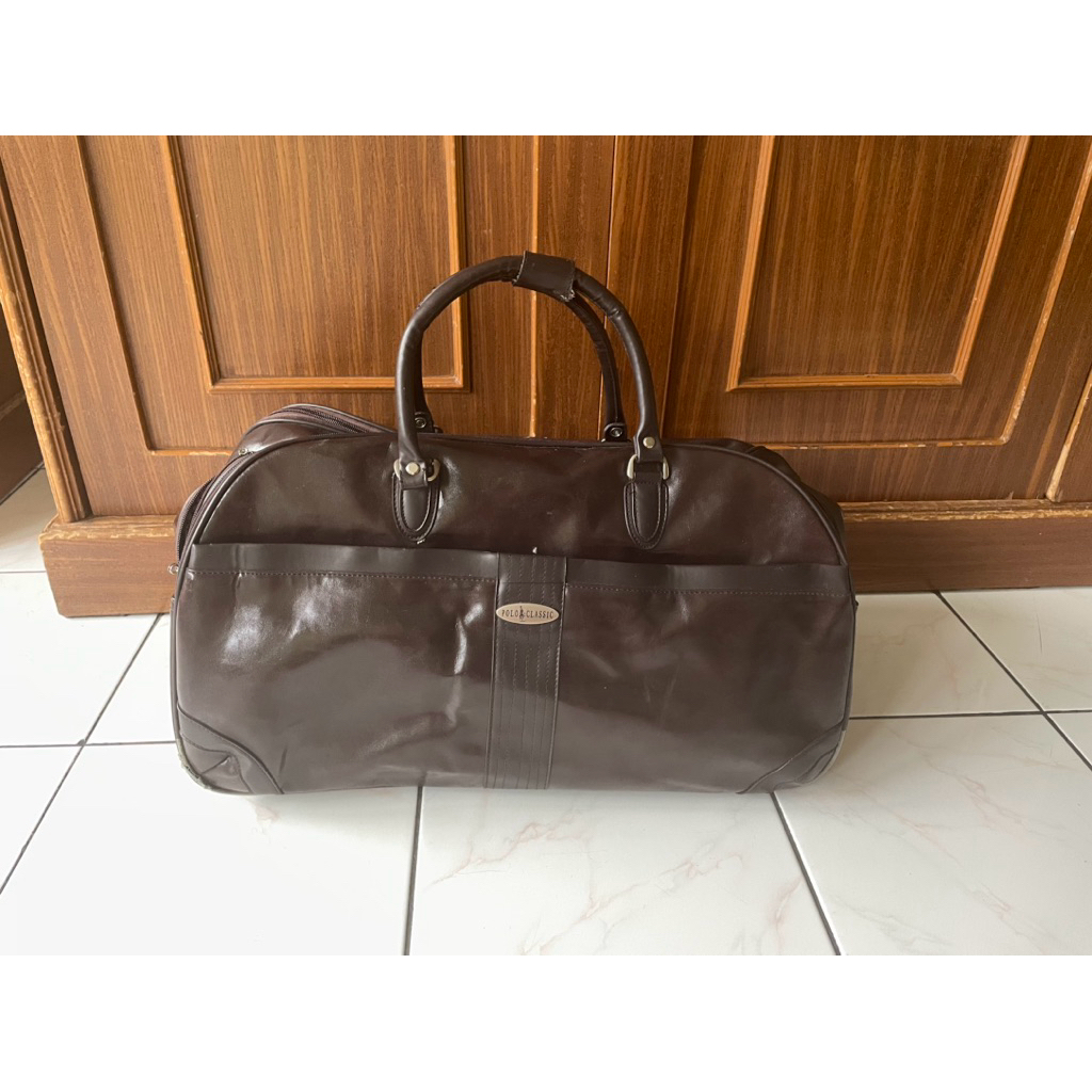 Koper Coklat Roda Dua Single Second