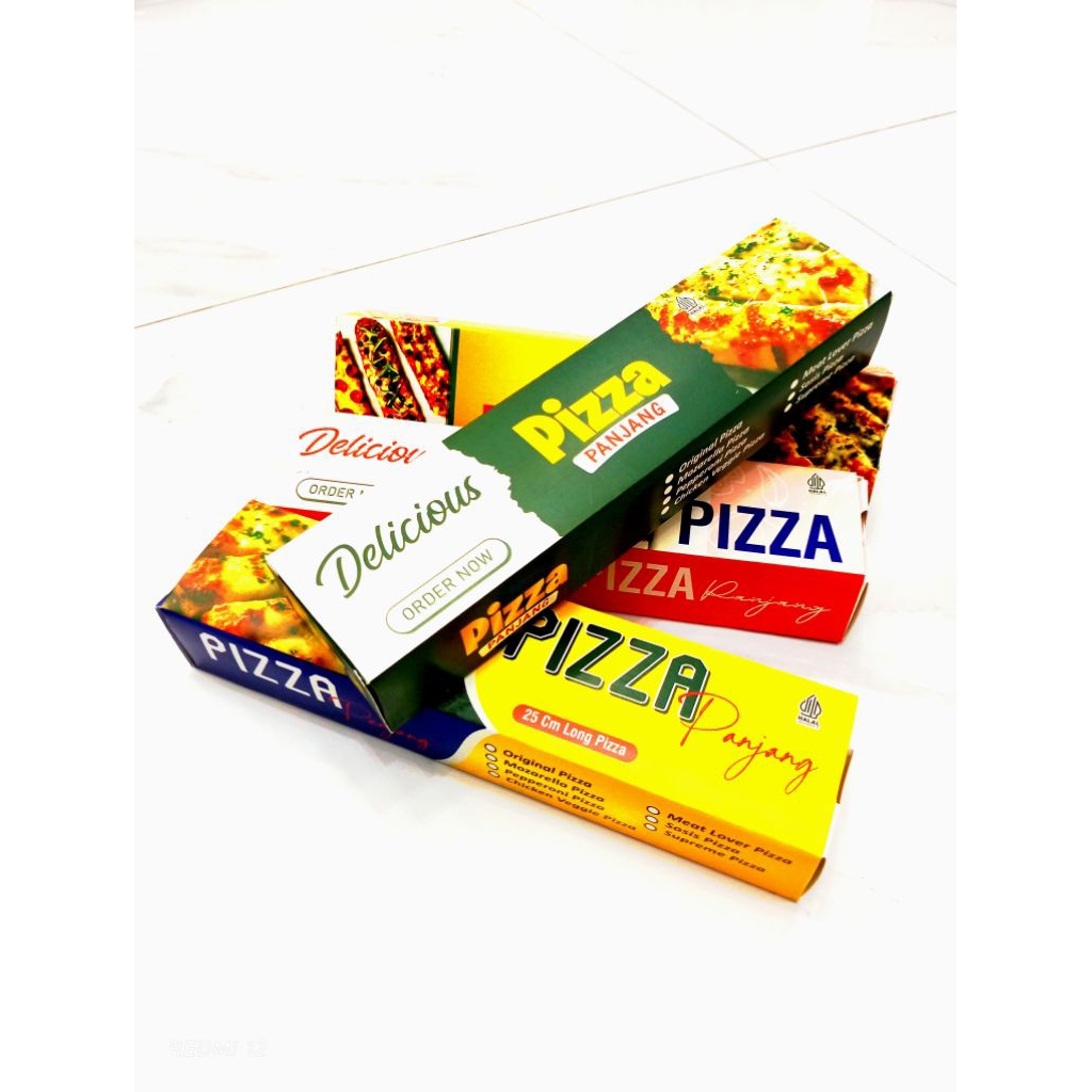50 pcs dus pizza slidding / box pizza panjang / kemasan pizza
