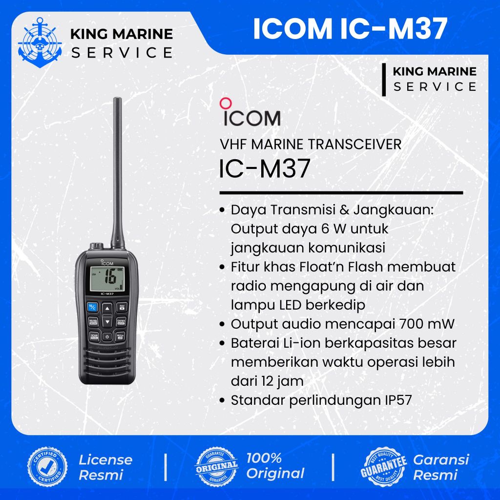 ICOM IC-M37 MARINE TRANSCEIVER