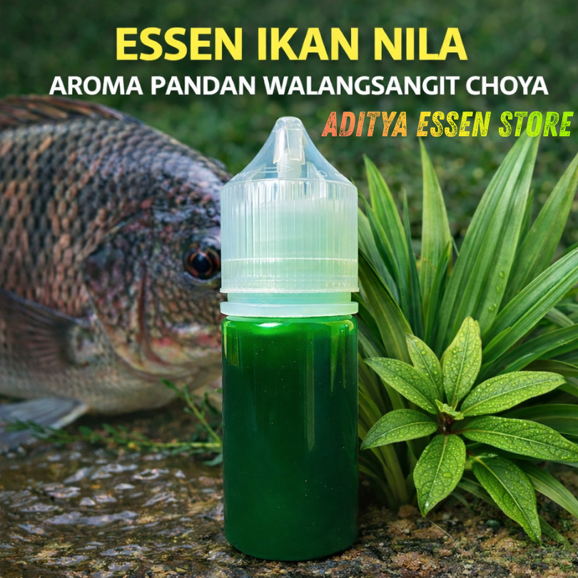 Essen Ikan Nila Liar Media Lumut Paling Gacor, Essen Ikan Nila Aroma Pandan Walang Sangit Harian Dan