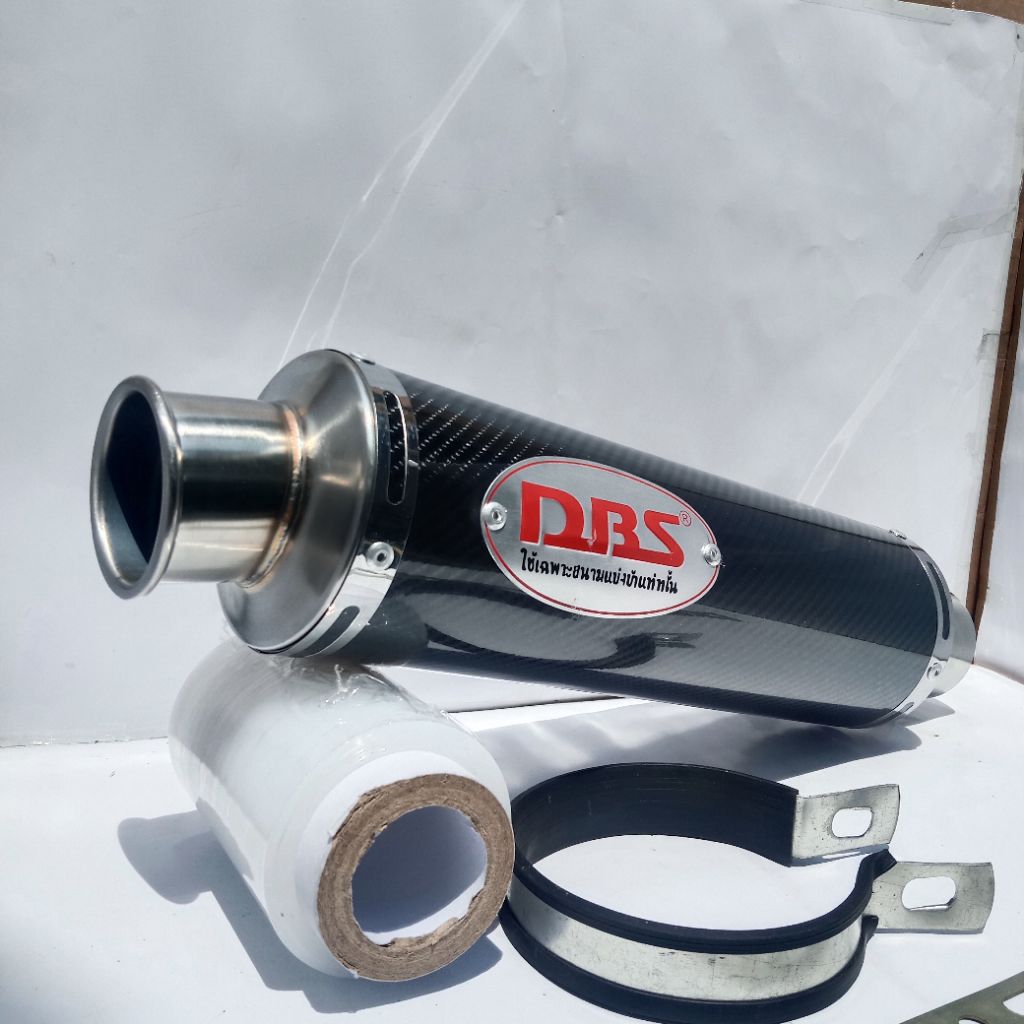 silincer dbs carbon inlet 50mm suara ngebas adem.