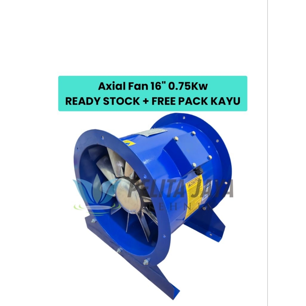 Axial Fan 16Inch 0.75Kw 220Volt 1400Rpm - Blower Axial Fan Direct 16"