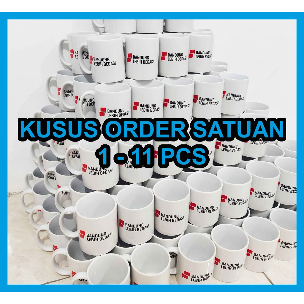 Mug Custom Satuan - Sablon Mug - Mug souvenier