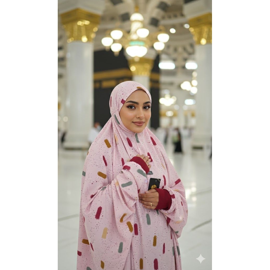 COD Mukena yabasmah motif /mukena manset/mukena hadhramaut