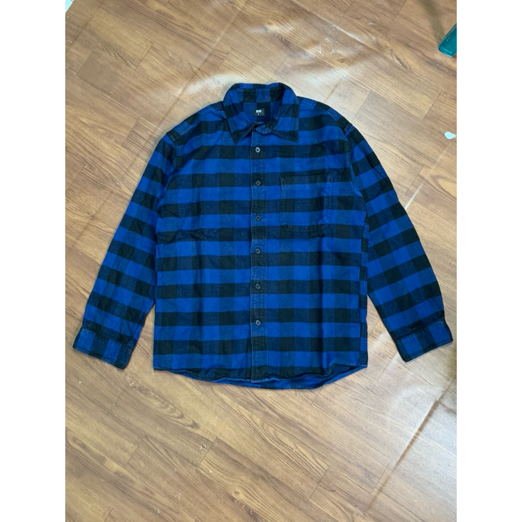 KEMEJA FLANNEL POCKET UNIQLO | SECOND ORIGINAL