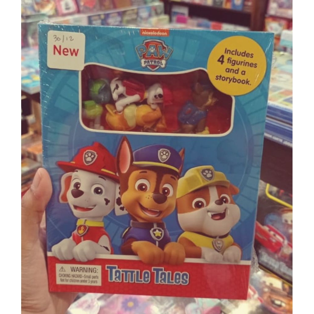 mainan figur paw patrol chase mainan figurine chase paw patrol buku cerita anak paw patrol story boo