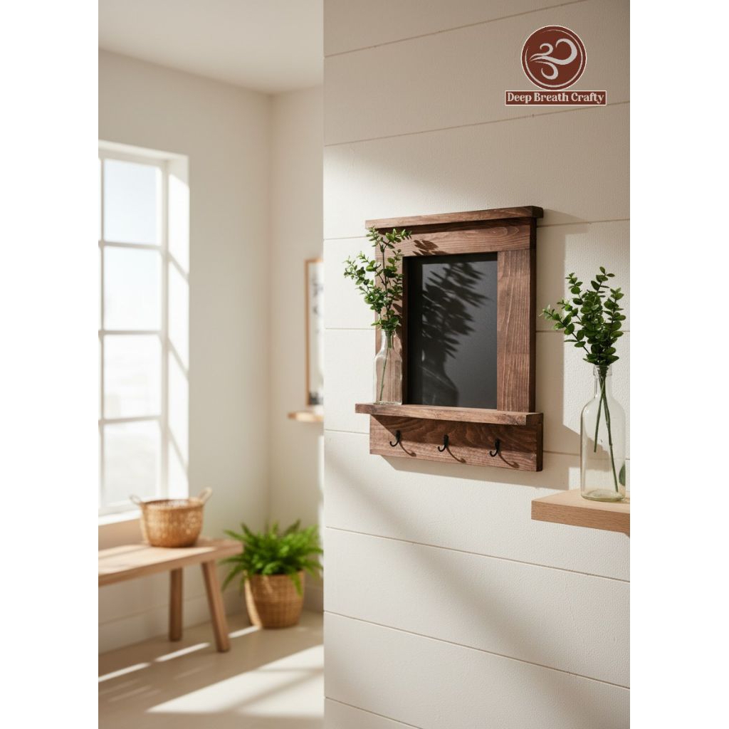 rustic wall decoration dekorasi pajangan dinding 40x10x50cm