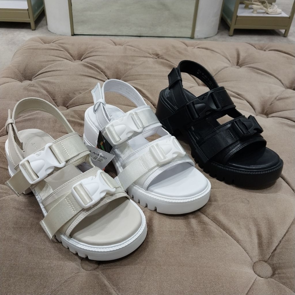 A.ANTONIO sandal tali wanita heels 7cm ori
