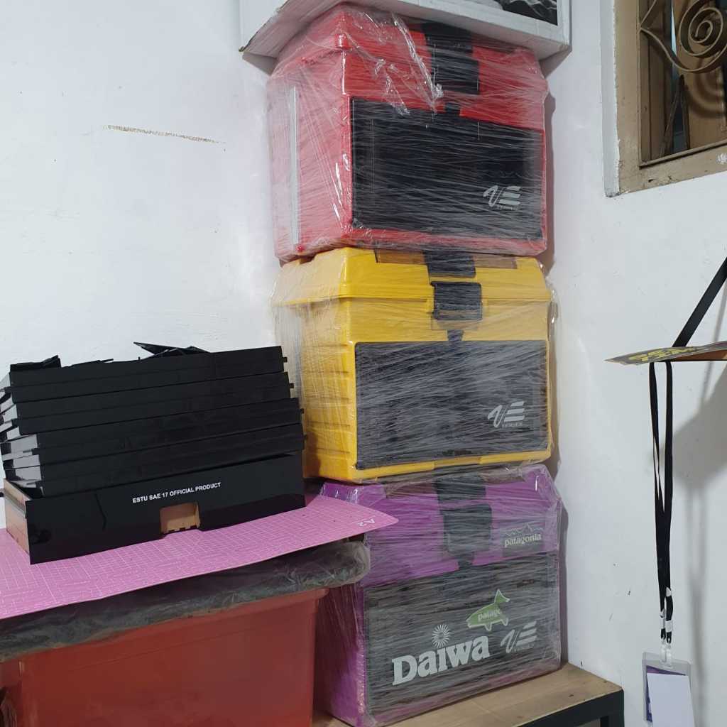 Box Pancing / Tamiya - Meiho Versus 8050 - Bukan HJH Trendy - Putih Ungu Merah Kuning