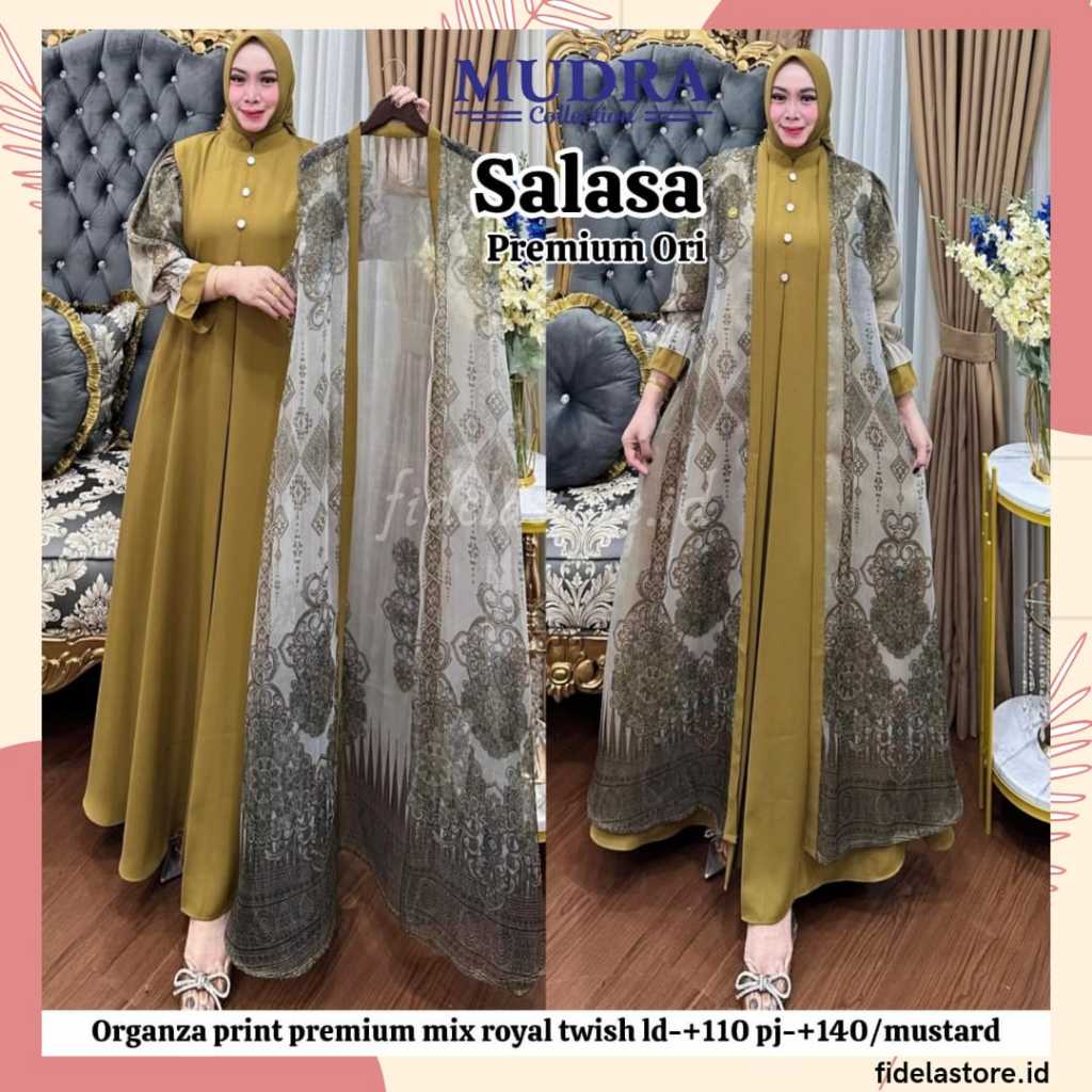 Mudra Hijab - Gamis Terbaru - Gamis Wanita - Gamis Pesta - Dress Kondangan - Gamis Mudra - Gamis sya