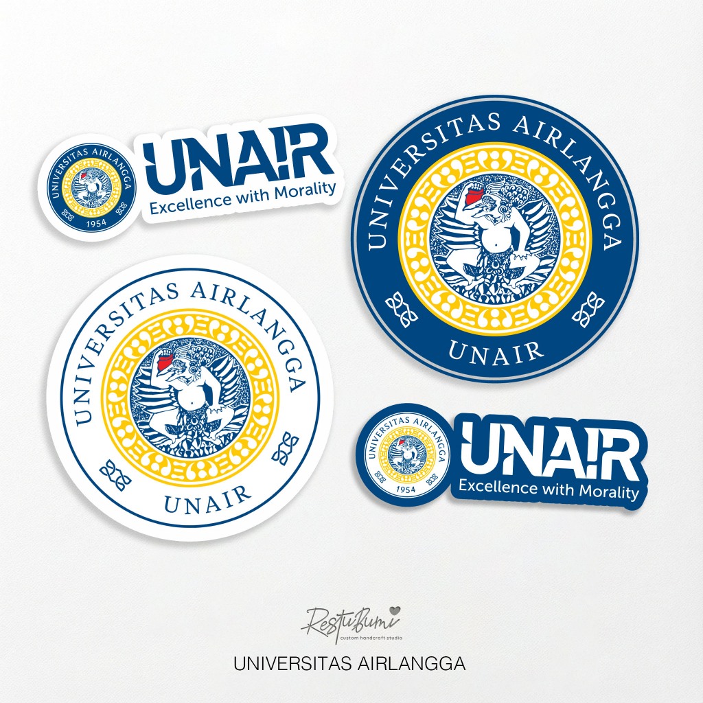 STIKER VINYL GLOSSY PREMIUN UNAIR UNIVERSITAS AIRLANGGA