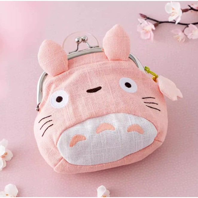 Dompet wallet merah muda Pink Totoro Sakura