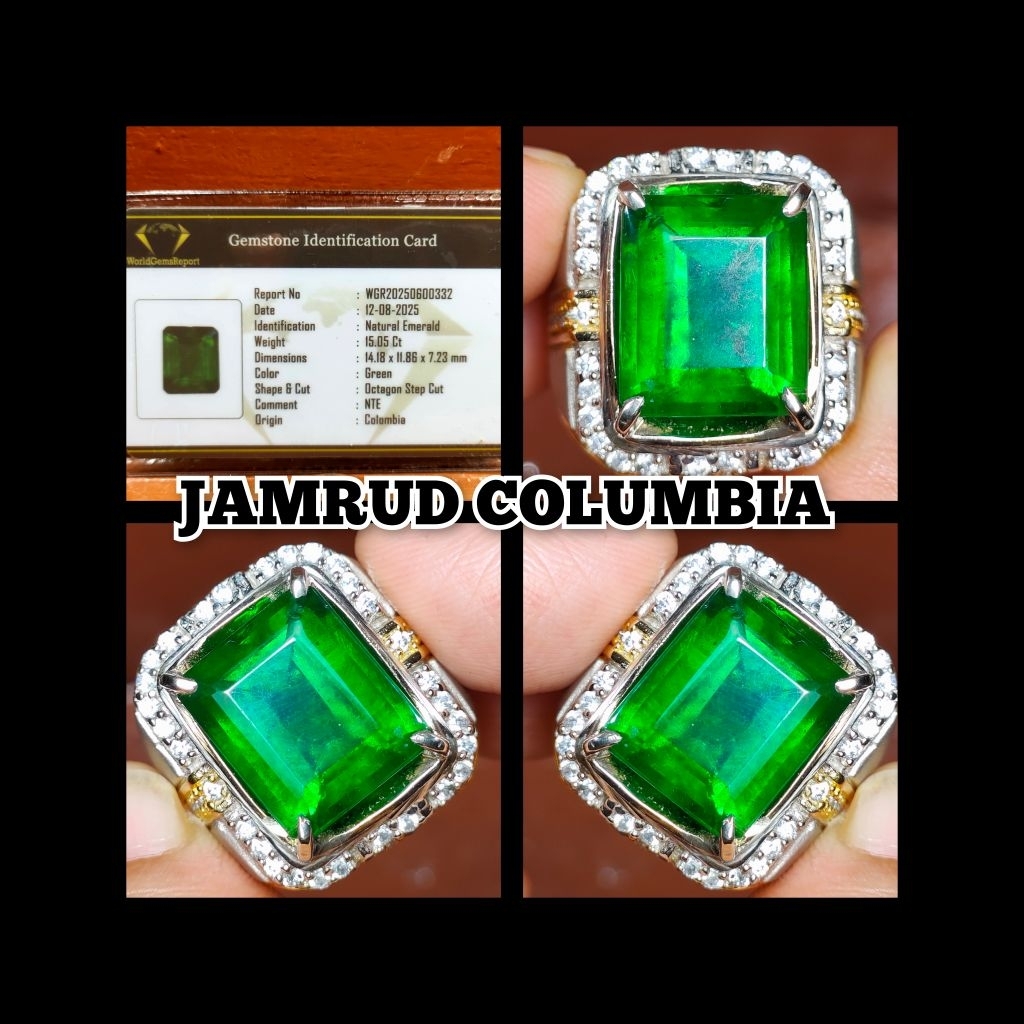 Jamrud Colombia kotak super jumbo kristal