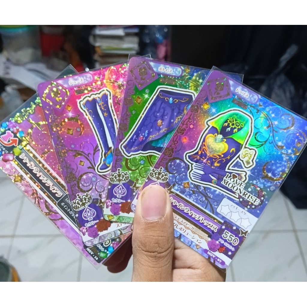 (baca deskripsi) Aikatsu premium roulette shine witch coord love moonrise 10th anniversary the movie