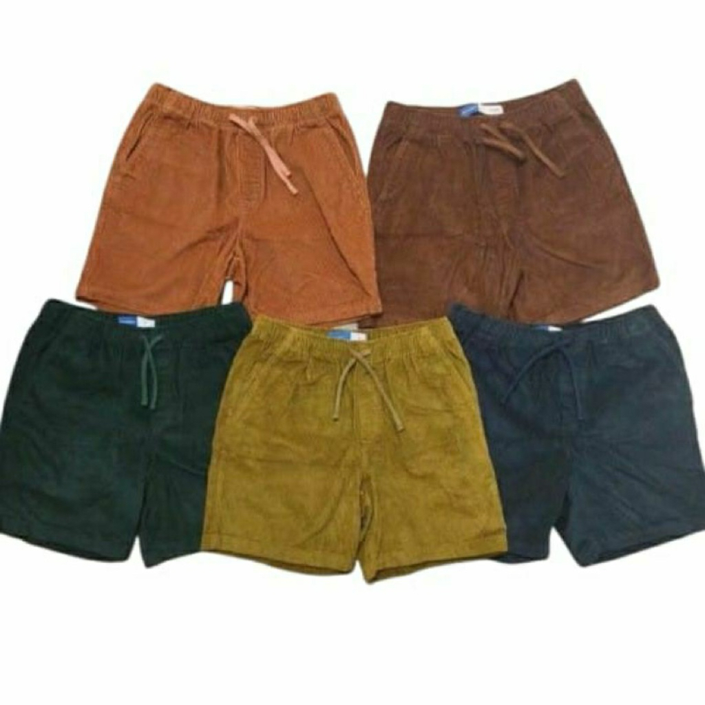 Celana pendek corduroy, paket 100 dapat 3, paket hemat celana corduroy, celana cewek/cowok unisex co