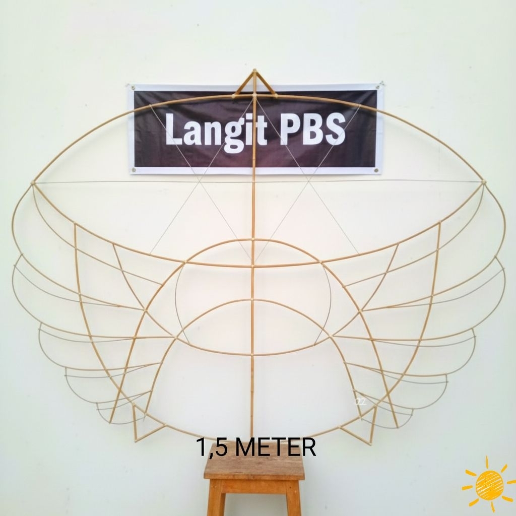 ( LAYANGAN )LAYANGAN RAM-RAMAN PANJANG 2 METER /1,5 METER / Kerangka ram raman