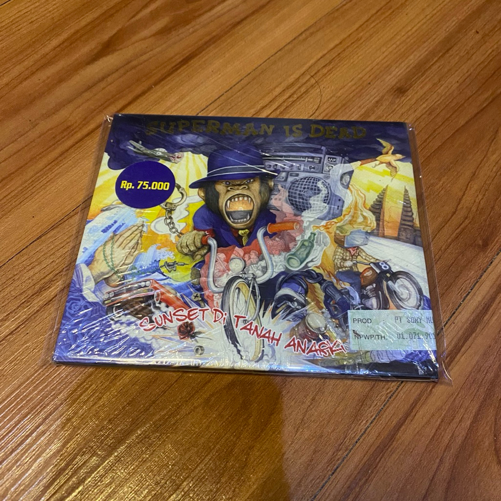 CD superman is dead ( segel )- sunset di tanah anarki ( Baru / segel )