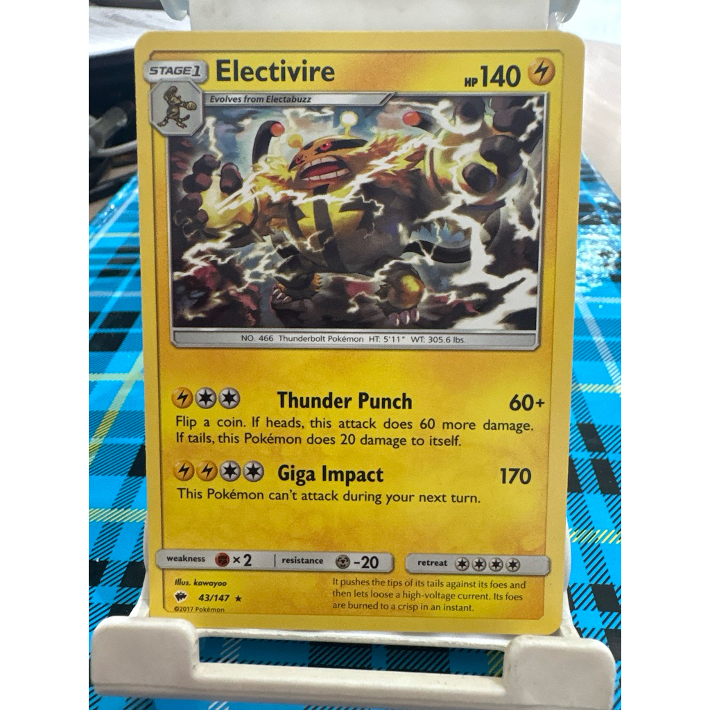 kartu pokemon original common electivire 43/147