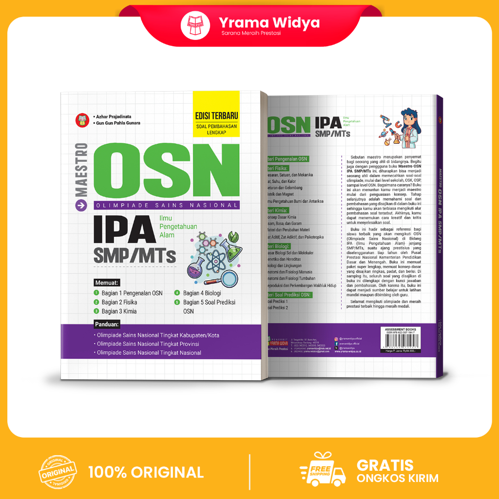 Yrama Widya - Buku Maestro OSN IPA SMP | Ilmu Pengetahuan Alam