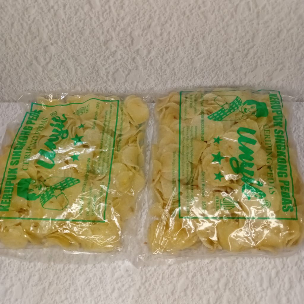 krupuk singkong pedas si unyil 250gr/ krupuk kripik cariping singkong / krupuk unyil asli enak gurih