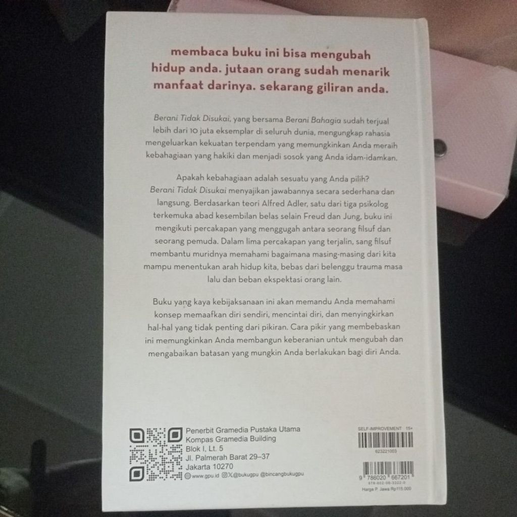 preloved buku berani tidak di sukai