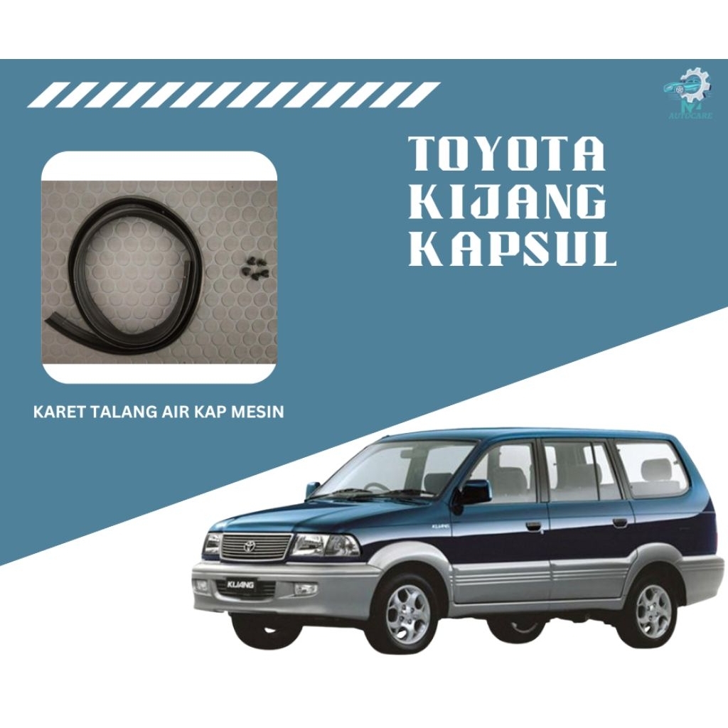 Karet Talang Air Kap Mesin Kijang Kapsul – Karet Seal Penahan Air Kap Depan Original Style