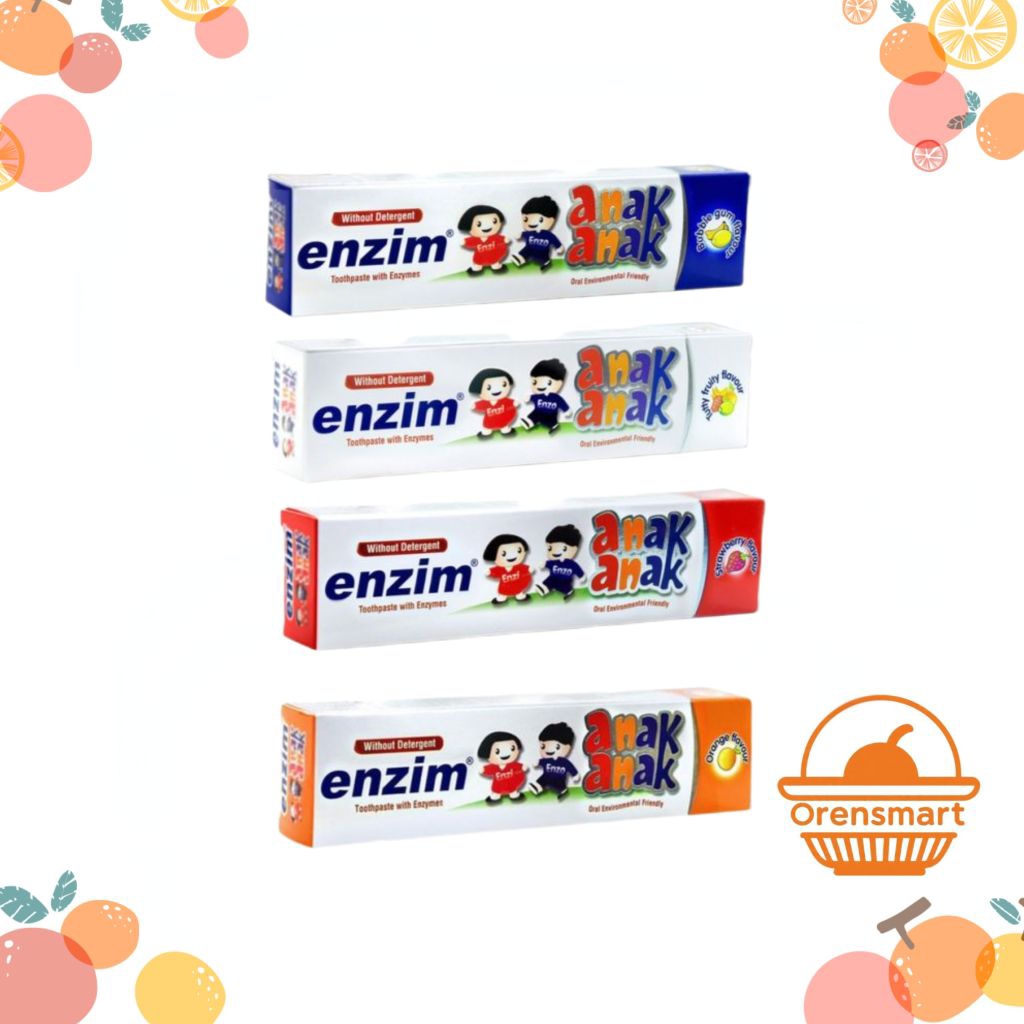 Enzim Pasta Gigi Anak 63 gram | Pasta Gigi Anak Tanpa Detergen Enzim