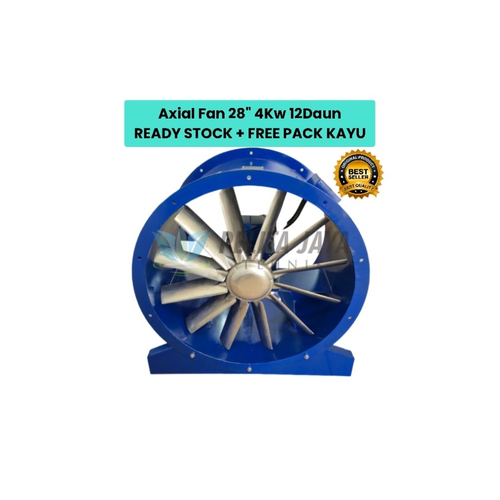 Axial Fan 28" 4Kw 380V1400Rpm - Blower Axial 28 inch - Blower MBG & Ducting