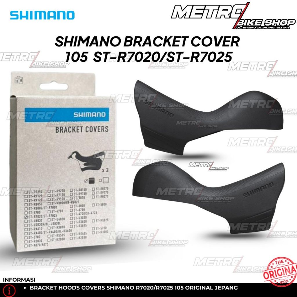 Shimano Bracket Cover 105 ST-R7020/ST-R7025 Hood cover Brifter hood karet brifter Shimano Ori