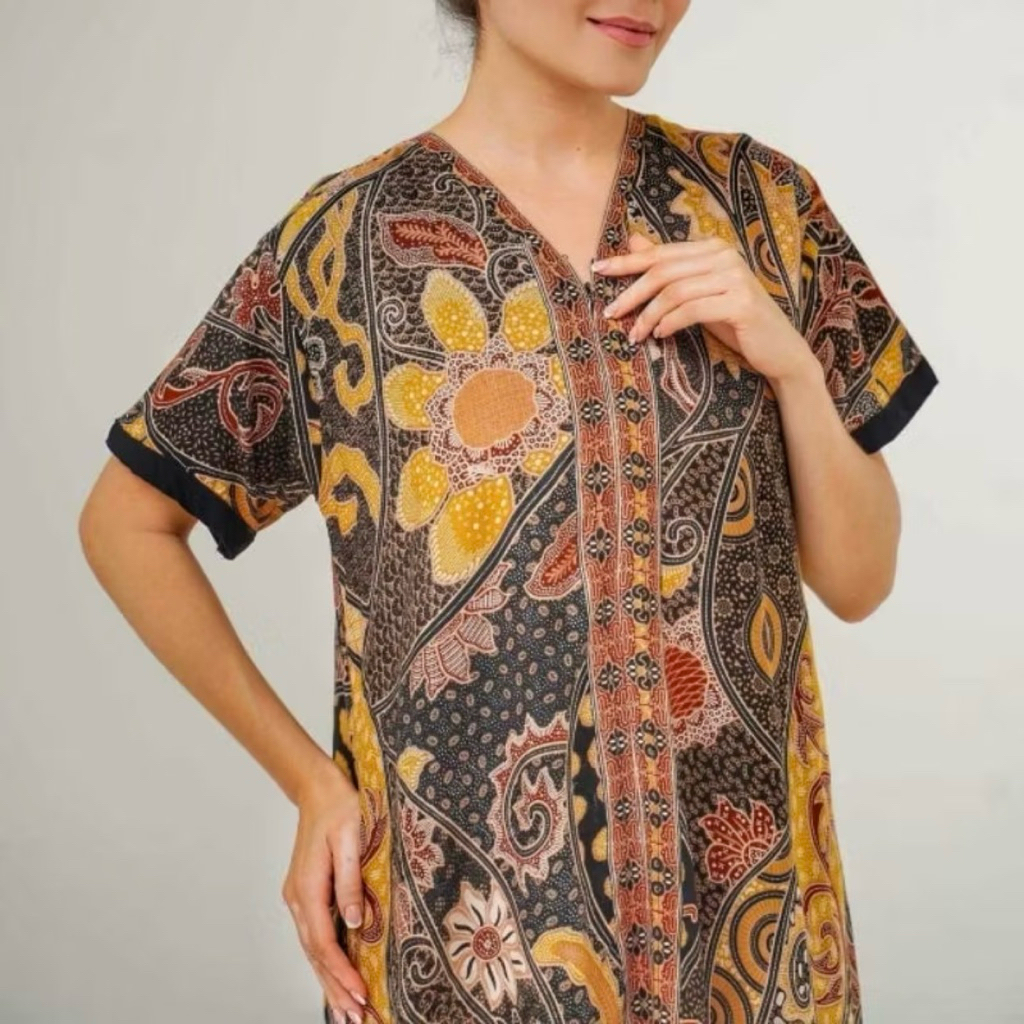 Alesha Daster Payung Rayon Batik Motif Klasik - Elegan dan Menawan "El - Naura" Alesha
