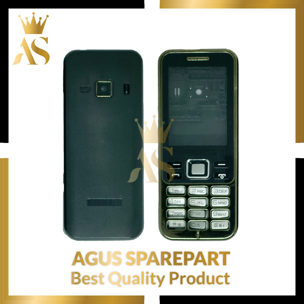 CASING SAMSUNG C3322 BLACK SILVER / KESING / HOUSING