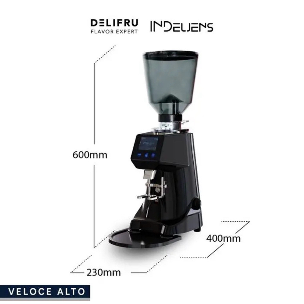 Indeljens Veloce Alto coffee grinder garansi resmi Delifru