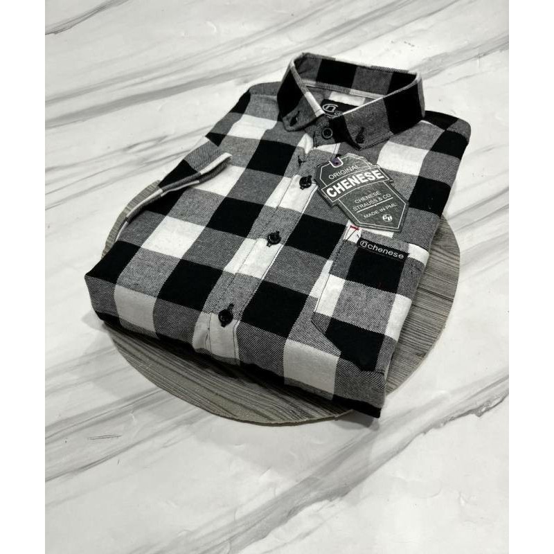 Kemeja Flanel Pria Lengan Pendek Kotak-Kotak Distro Hem Premium