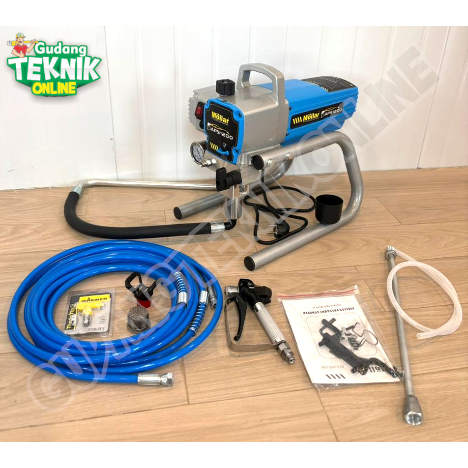 MOLLAR Mesin Semprot Cat Spray Gun AIRLESS MOLLAR APS1200 T800A 800W 1200W / Mesin Cat Tanpa Kompres