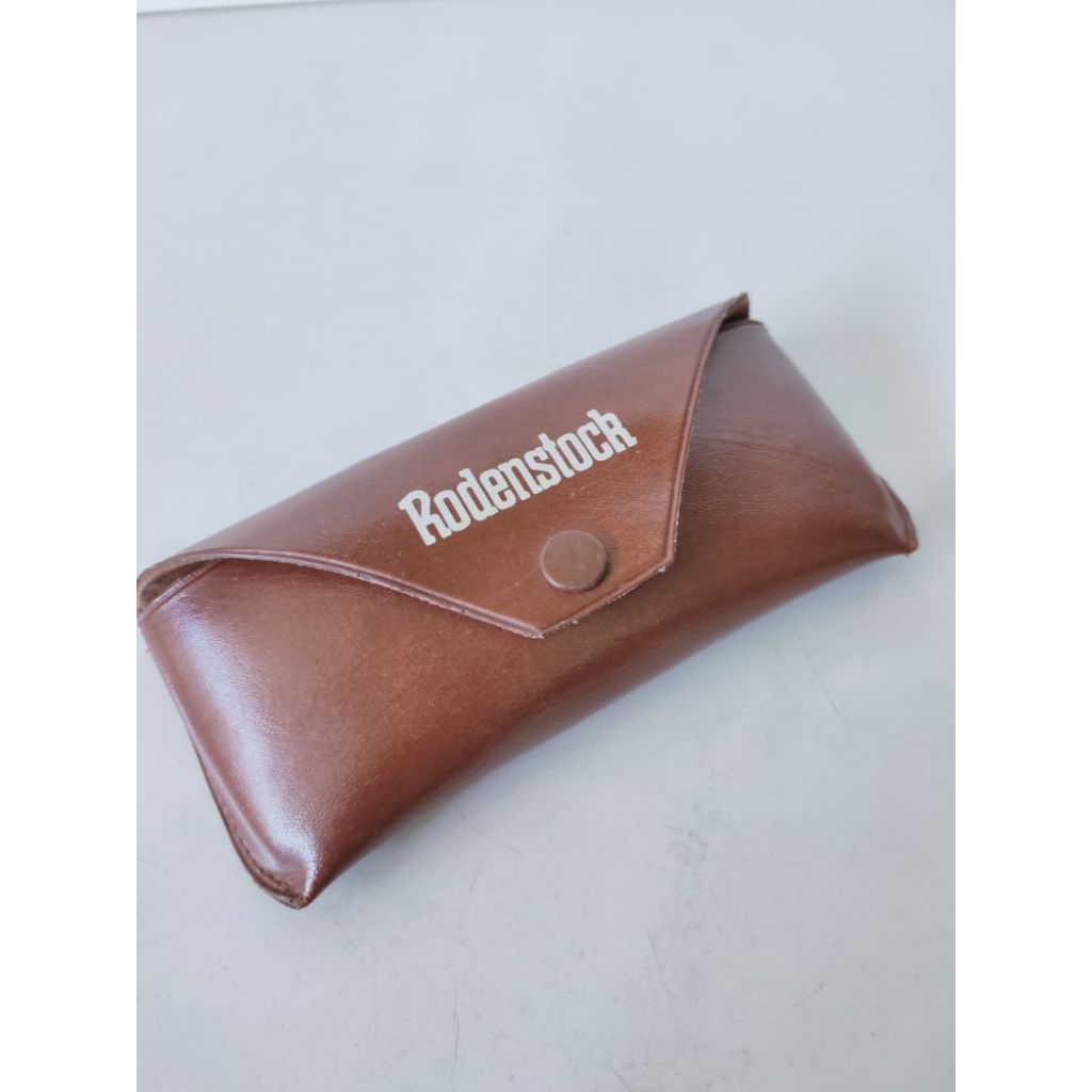 Case kacamata antik Rodenstock original softcase leather kotak tempat kacamata vintage kantong kacam