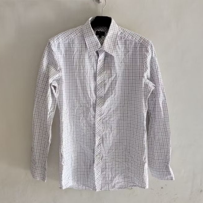 Kemeja Kotak-Kotak Slim Fit G2000 Size S - Pakaian