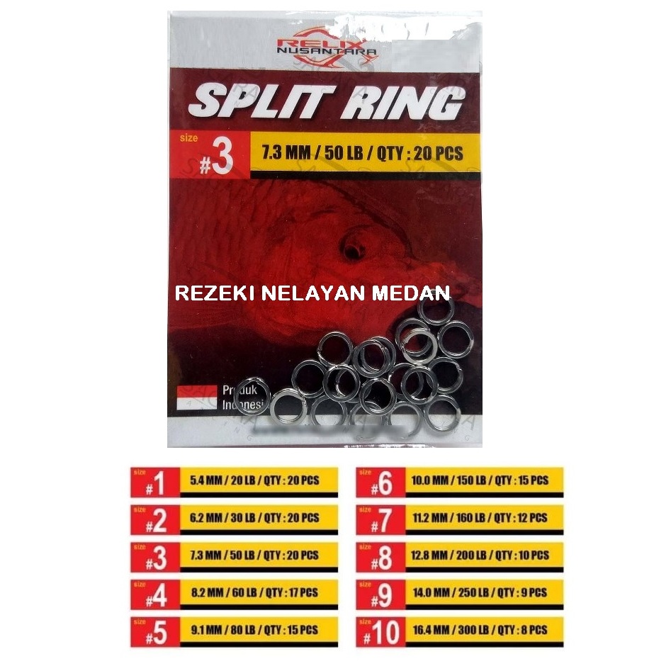 Relix Nusantara Split Ring | Split Ring Pancing | Split Ring Stainless Steel