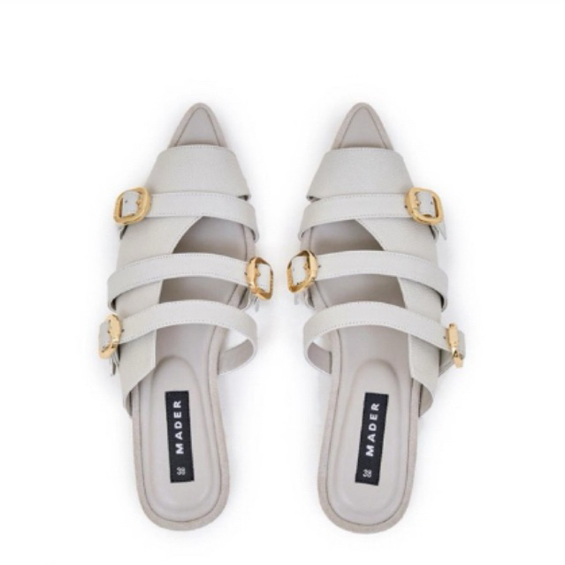 Mader Open Toe Mules - Light Ukuran 40 NEW, DI STORE MASIH 800++, sepatu skena abu abu flatshoes fla