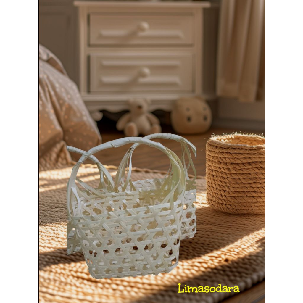 Keranjang Anyaman Bambu Besar Tas hampers /Tas Bingkisan