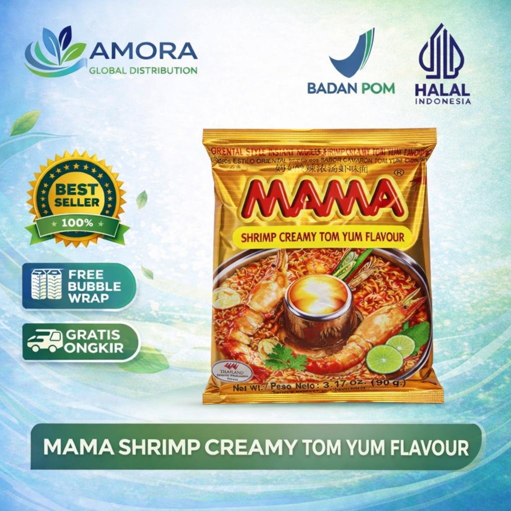 MAMA Shrimp Tomyum / Tomyum 90gr Oriental Style Instan Noodle - Mie Instan Thailand Tomyam Tom Yum J