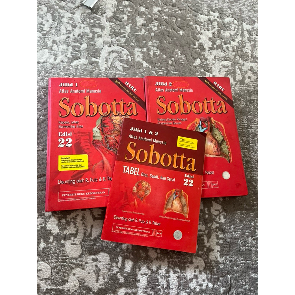 Sobotta Atlas Anatomi Manusia Edisi 22 Buku Kedokteran - Buku Bekas - PRELOVED BOOK - Buku Layak Pak