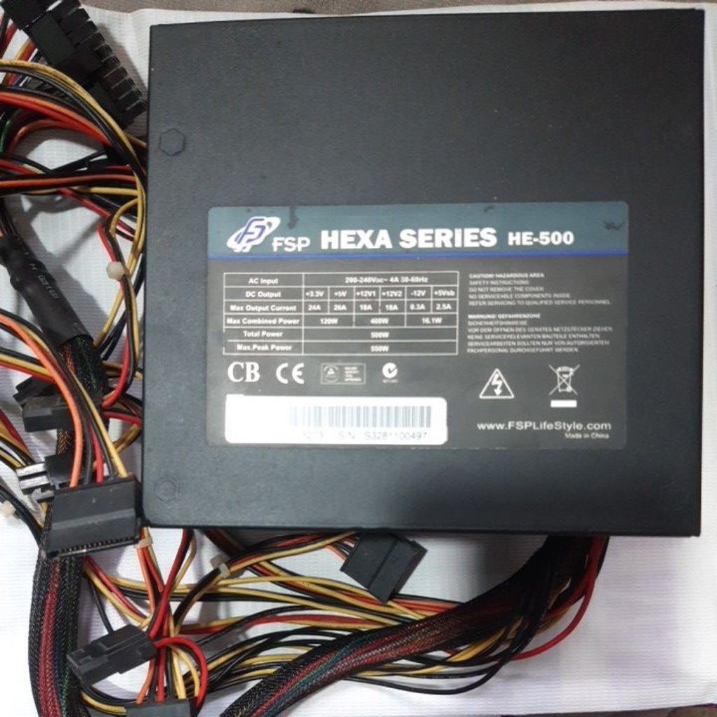 PSU/Power Supply FSP HEXA Series HE-500 Watt Original