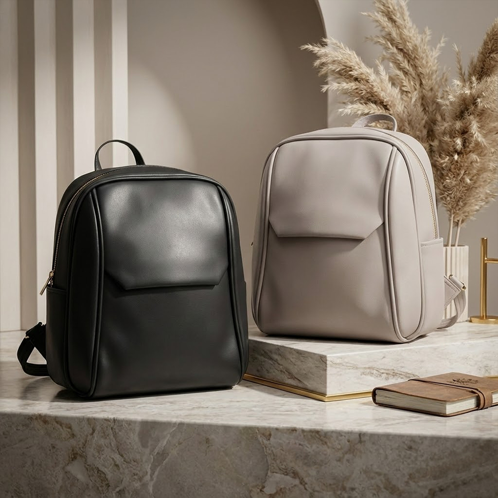 Tas Ransel Wanita Kerja & Kuliah | Backpack Wanita Elegan Minimalis | Tas Wanita Premium