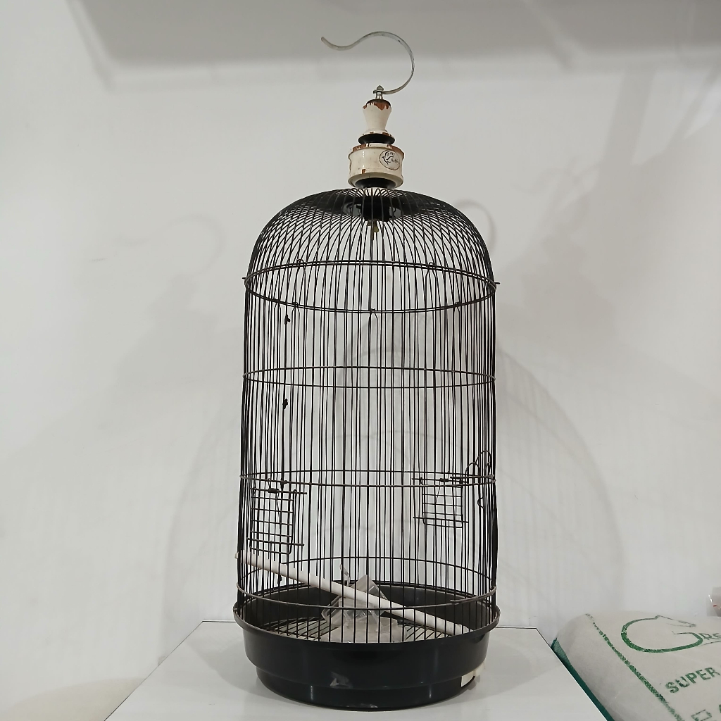 0597 SANGKAR BESI BURUNG LOVEBIRD HITAM