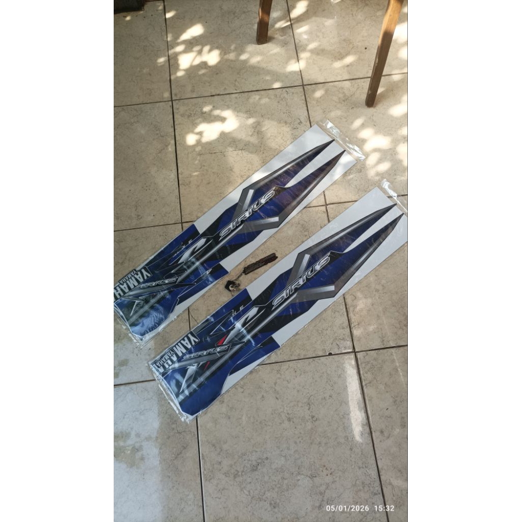 Striping sirius rc / Vega r new Vietnam biru hitam