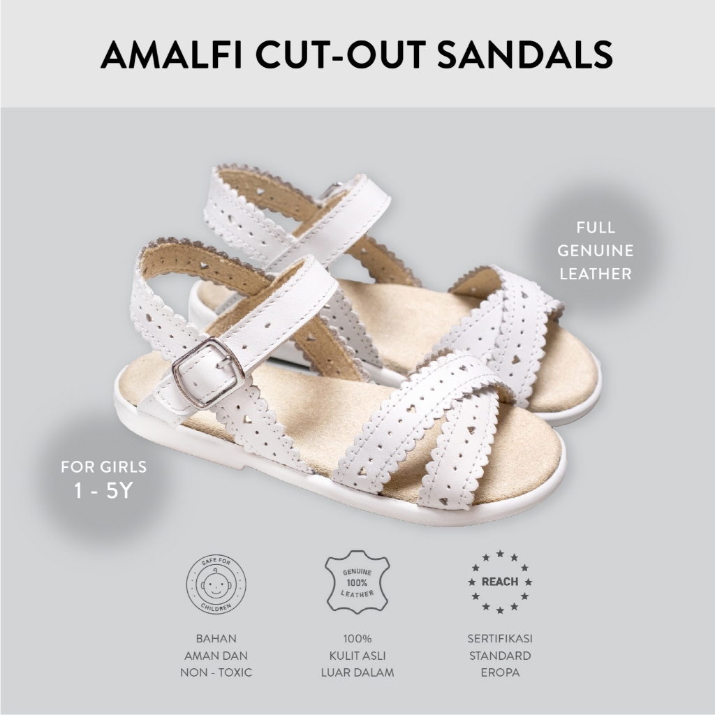 Dear GG - Amalfi Sandals in White