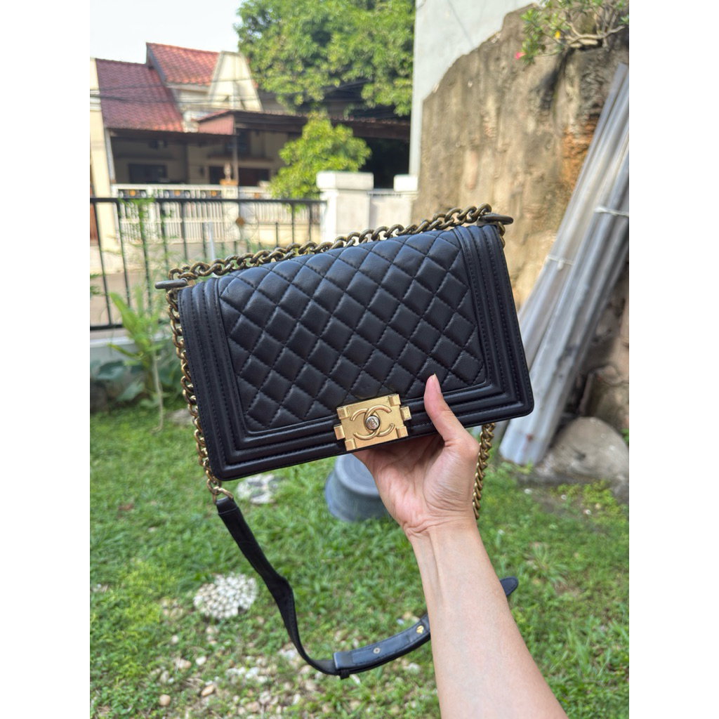 CLEARANCE SALE Chanel boy Gold Hardware preloved