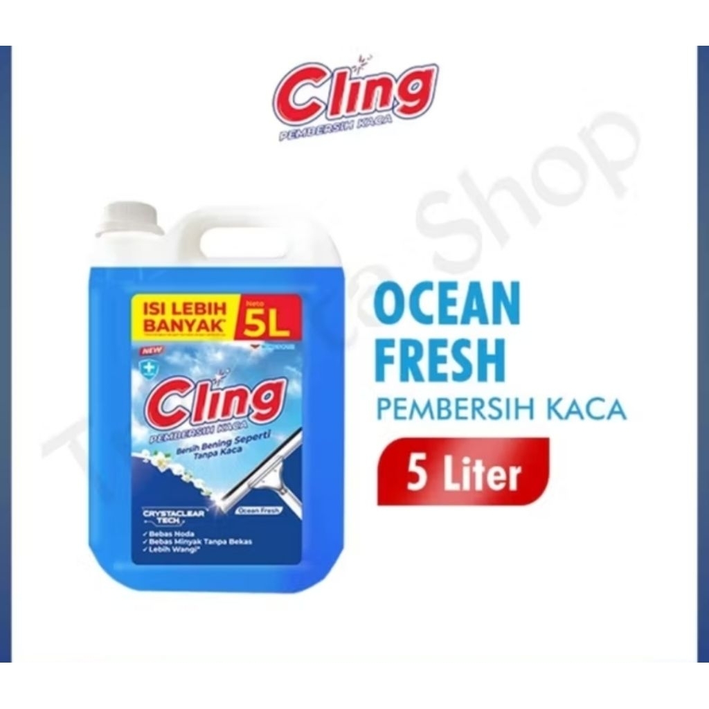 CLING PEMBERSIH KACA JERIGEN 5 LITER